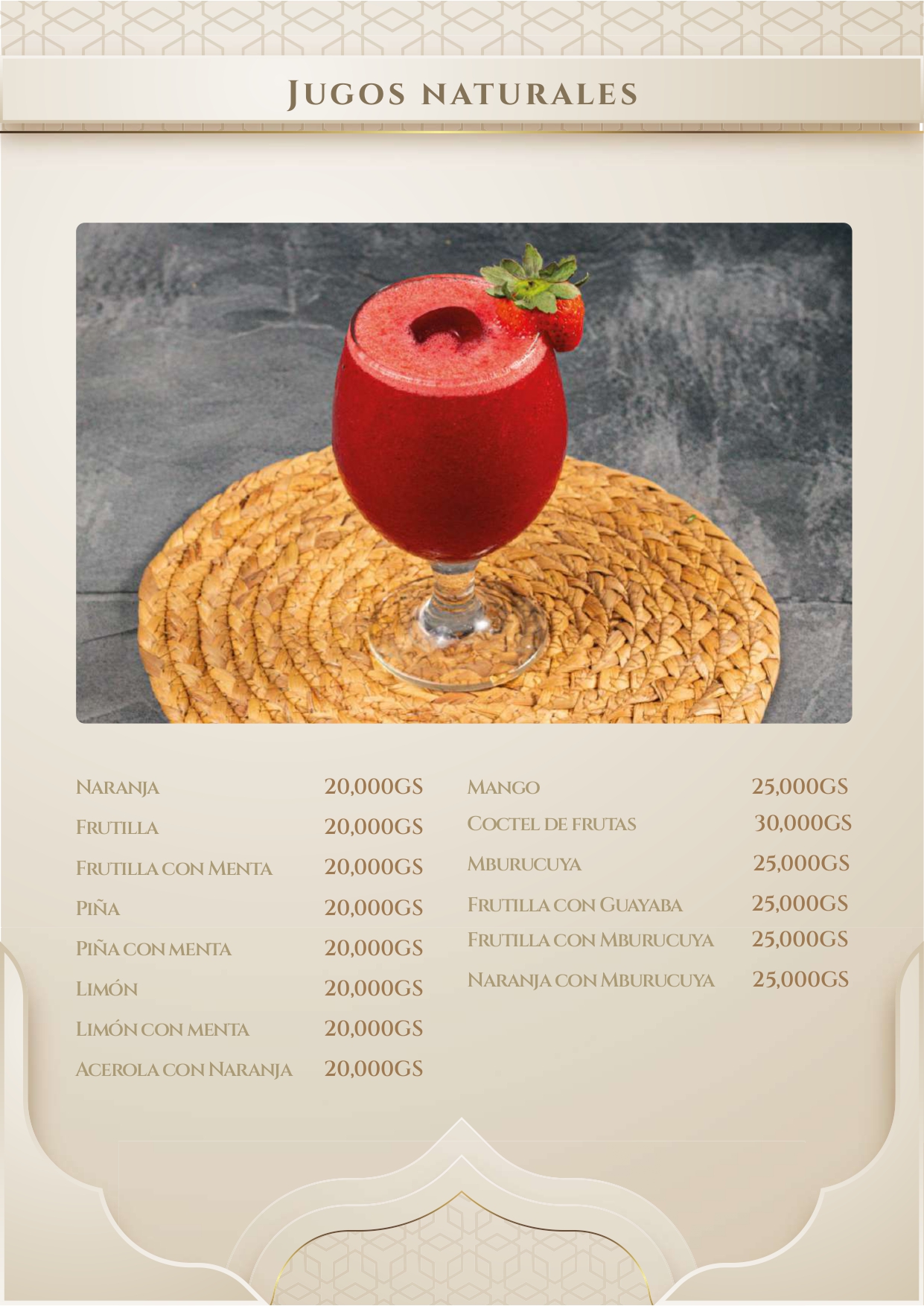 Portada del Menú Halal's